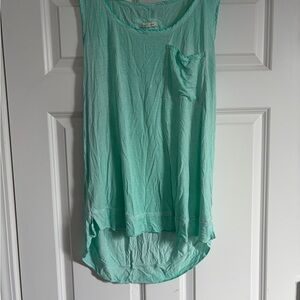 Pure & Good Anthropologie Tank Top Mint Summer Beach Vacation XL